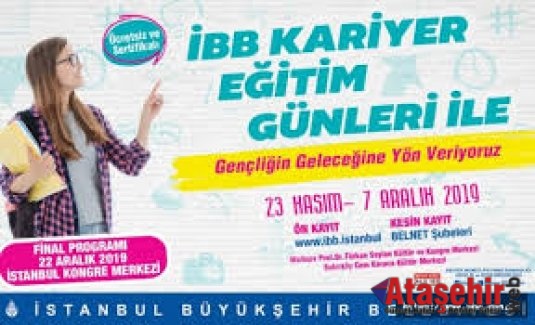İBB KARİYER EĞİTİM GÜNLERİ 23 KASIM’DA BAŞLIYOR